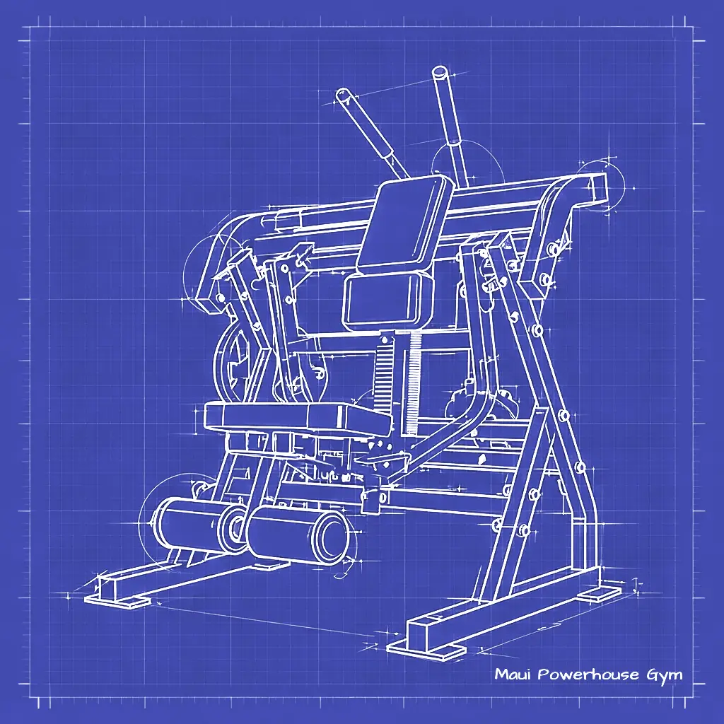 Upper Body Machine Ab Crunch in Maui Powerhouse Gym Weight Room