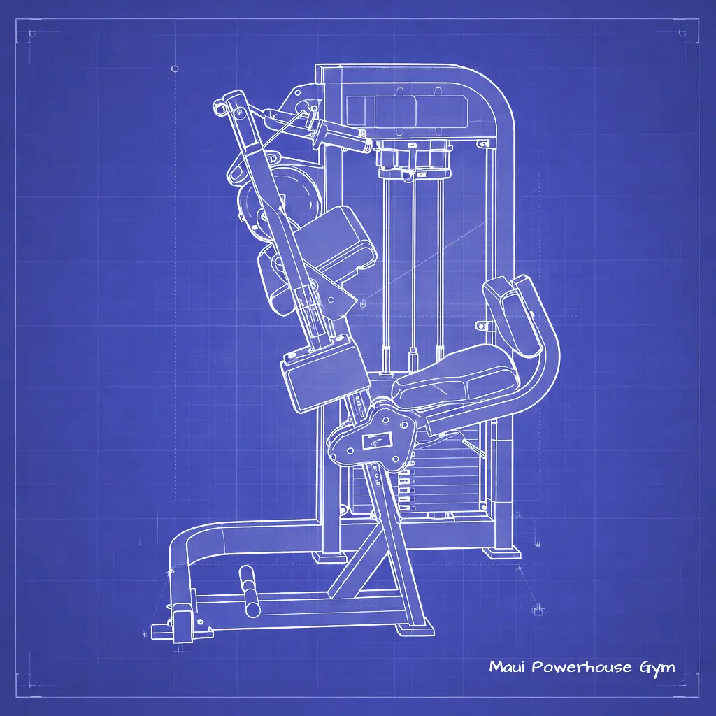 Weight Room Triceps Extension Upper Body Machine in Maui Powerhouse Gym
