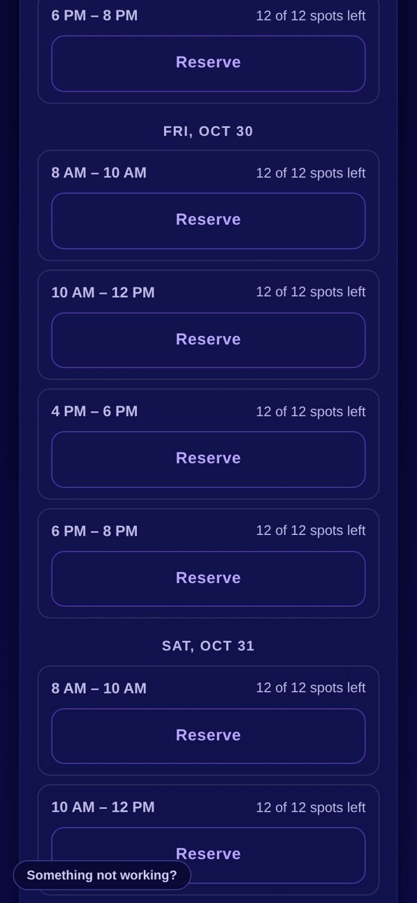 Kids Club screen
